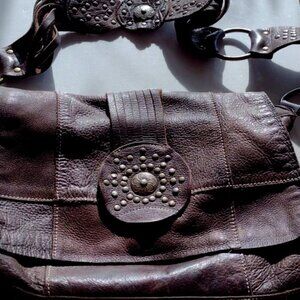 Fina Firenze Leather Shoulder Bag Handbag Purse